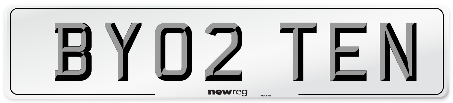 BY02 TEN Number Plate from New Reg